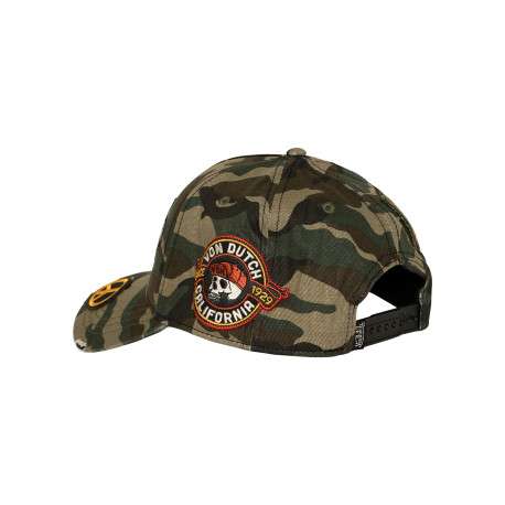Casquette en coton multicolore pourvue d'une fermeture à pression snapback - Image 2