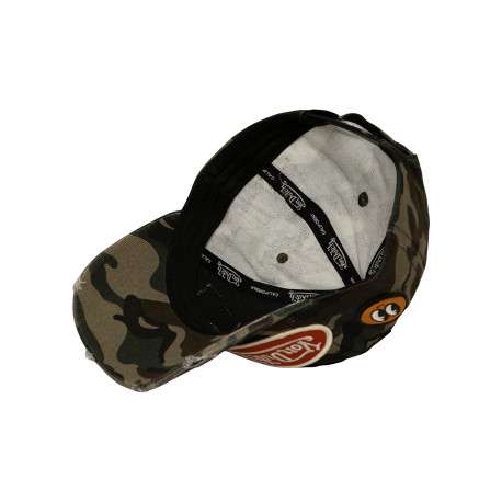 Casquette en coton multicolore pourvue d'une fermeture à pression snapback - Image 3