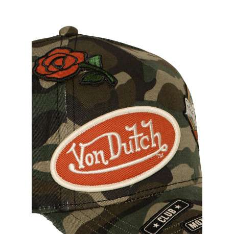 Casquette en coton multicolore pourvue d'une fermeture à pression snapback - Image 5