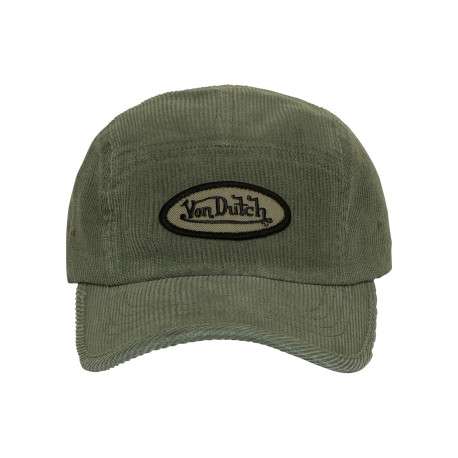 Casquette en coton verte pourvue d'une fermeture strapback à clip - Image 4