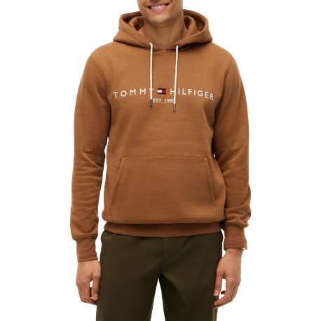 Sweat camel à coupe droite pourvu d'un col à capuche et de manches longues - Image 2