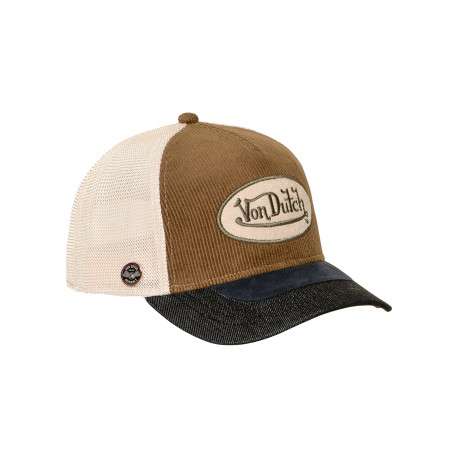 Casquette multicolore pourvue d'une fermeture à pression snapback