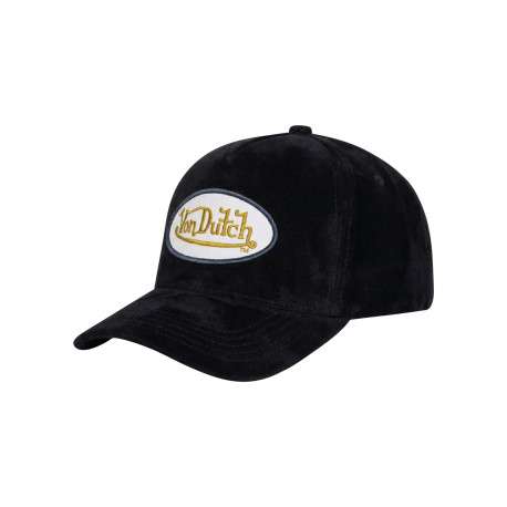 Casquette noire unie pourvue d'une fermeture à pression snapback