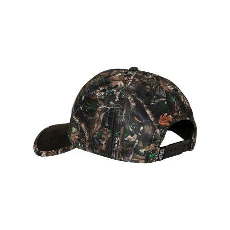 Casquette noire à motifs pourvue d'une fermeture à pression snapback à l'arrière - Image 2