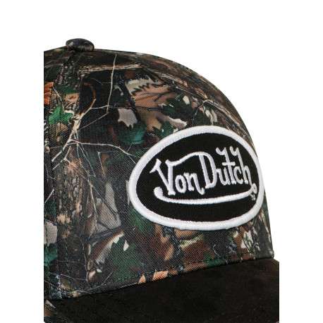 Casquette noire à motifs pourvue d'une fermeture à pression snapback à l'arrière - Image 5
