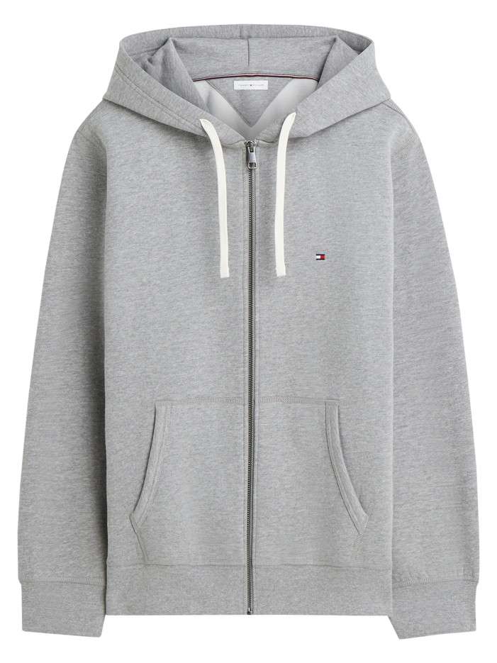 Sweat zippé gris pourvu...