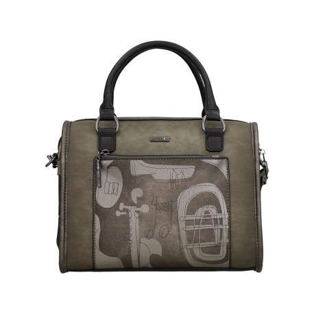 Sac bowling multicolore à illustrations musicales doté de deux anses - Image 2