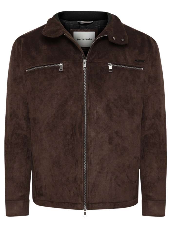 Blouson marron uni avec un...