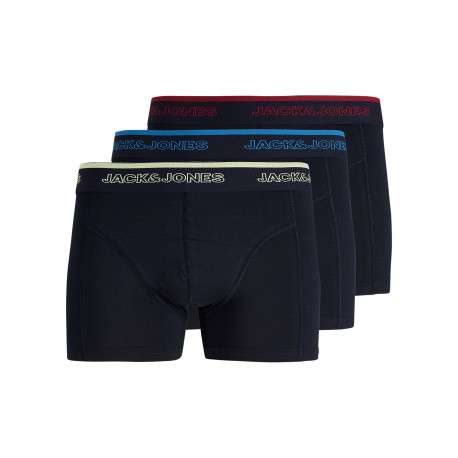 Lot de 3 boxers en coton biologique marine pourvus d'une taille élastiquée