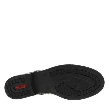 Boots en cuir bronze à talon décroché bas avec un zip et un soufflet élastiqué - Image 6