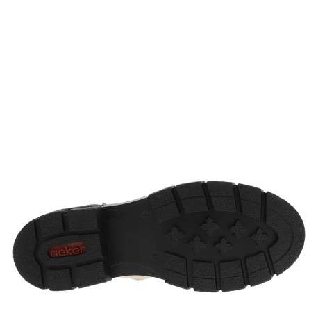Bottines écrues à talon décroché bas avec un zip des lacets élastiqués - Image 6