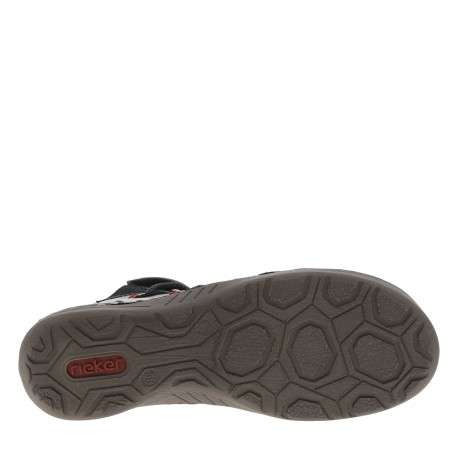Boots bleu marine à talon plat avec une fermeture zippée et soufflet élastiqué - Image 6