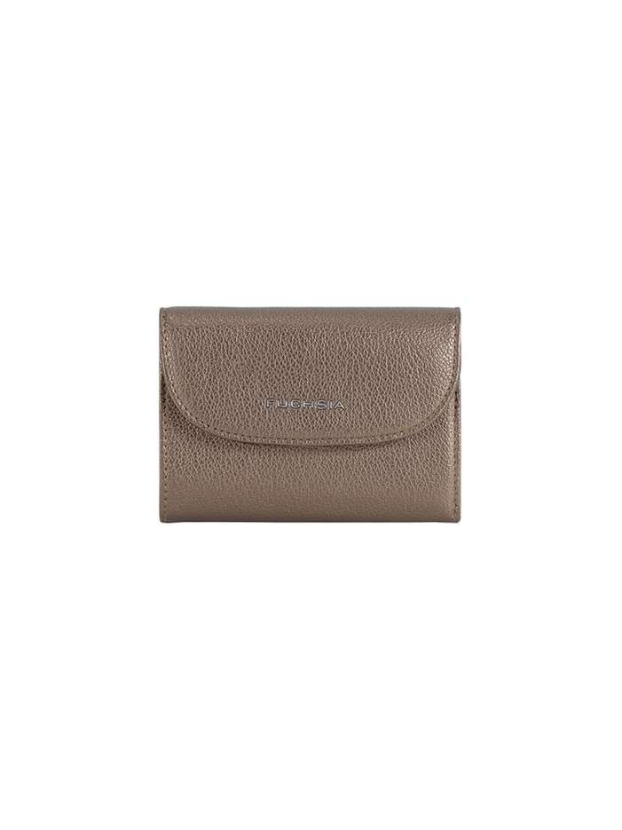 Portefeuille bronze uni en...
