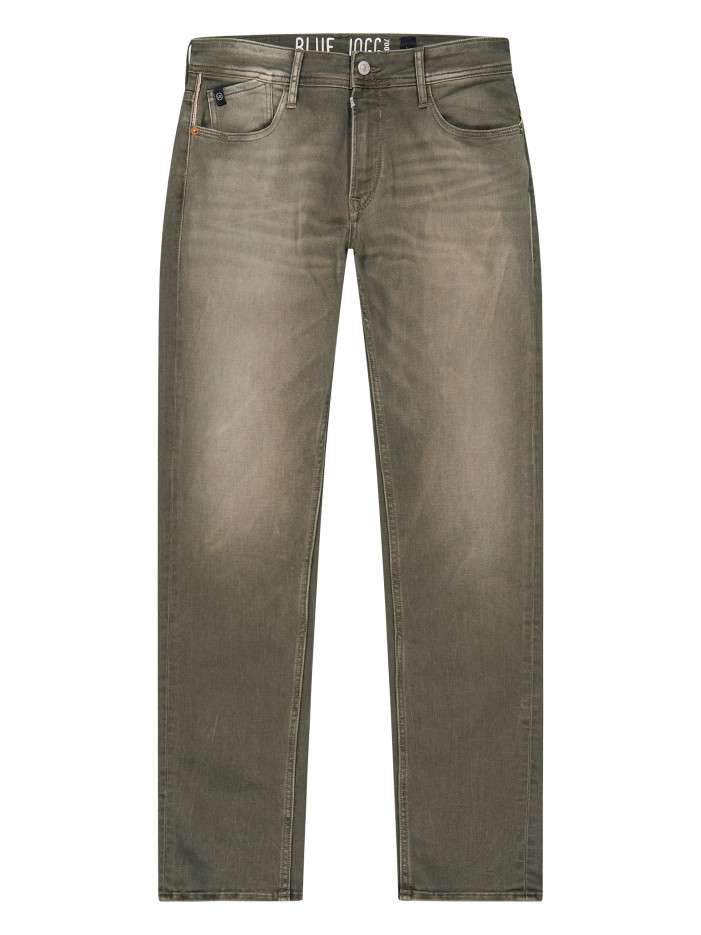 Jean en coton mélangé taupe...