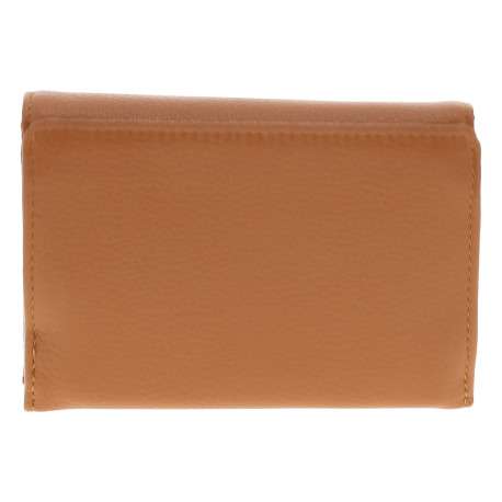 Portefeuille camel uni avec nombreux rangements à l'intérieur - Image 2