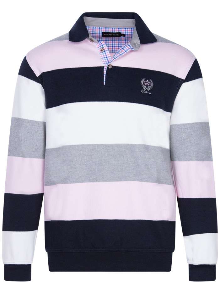 Pull multicolore rayé coupe...