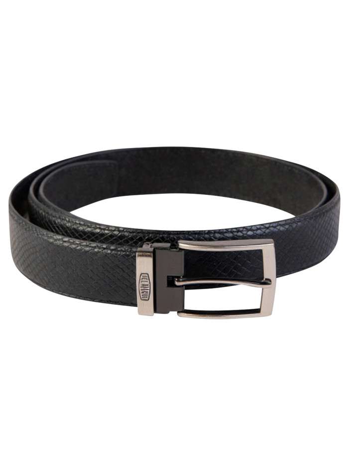 Ceinture noire en cuir de...