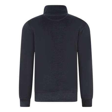 Gilet anthracite uni à coupe droite avec un col montant et 2 poches - Image 2