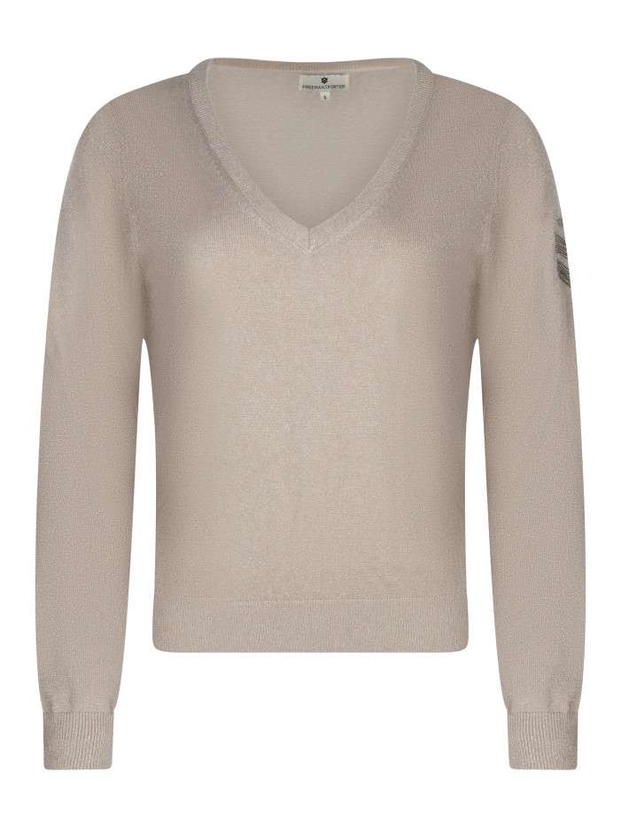 Pull beige à coupe droite...