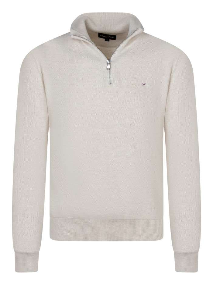 Pull en coton écru avec une...