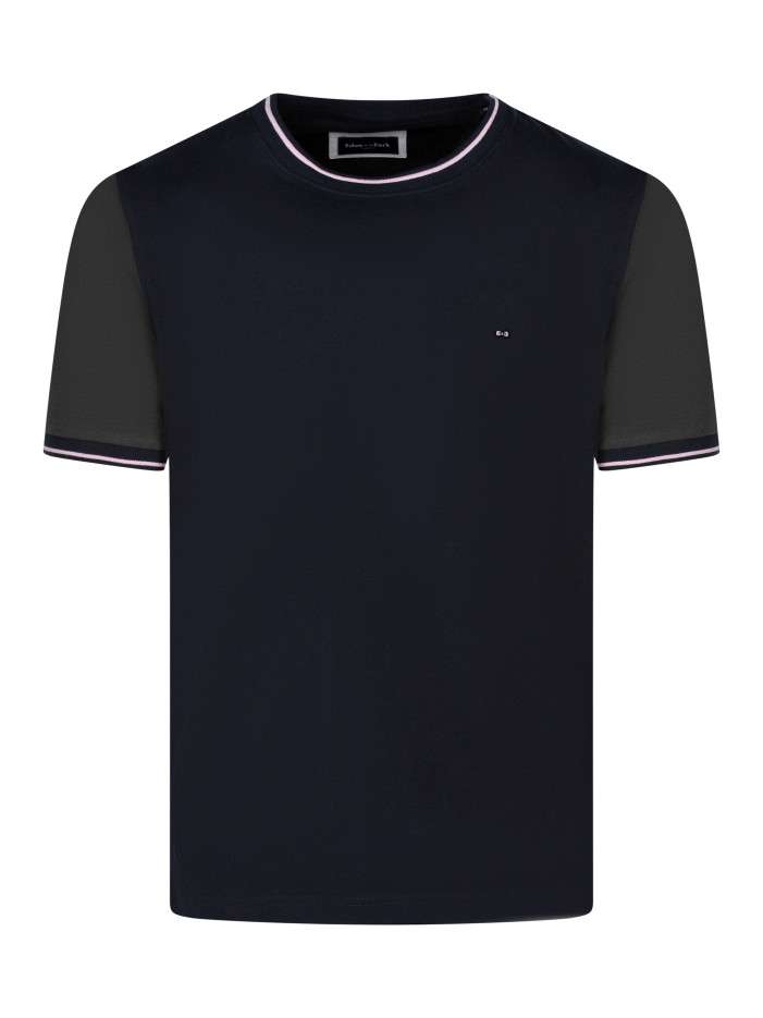 T-shirt en coton bleu...