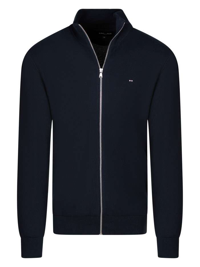 Gilet en coton marine uni...