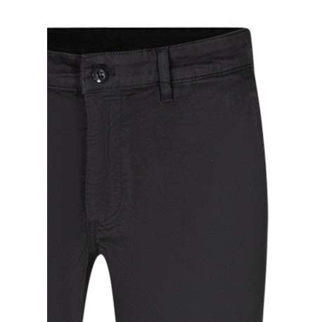 Pantalon chino en coton gris pourvu d'une coupe ajustée et 5 poches - Image 3