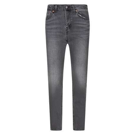 Jean Wedgie Slim gris délavé en coton pourvu d'une taille haute