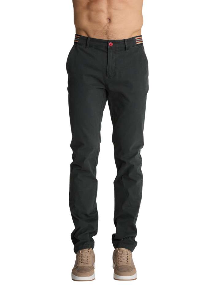 Pantalon chino gris...