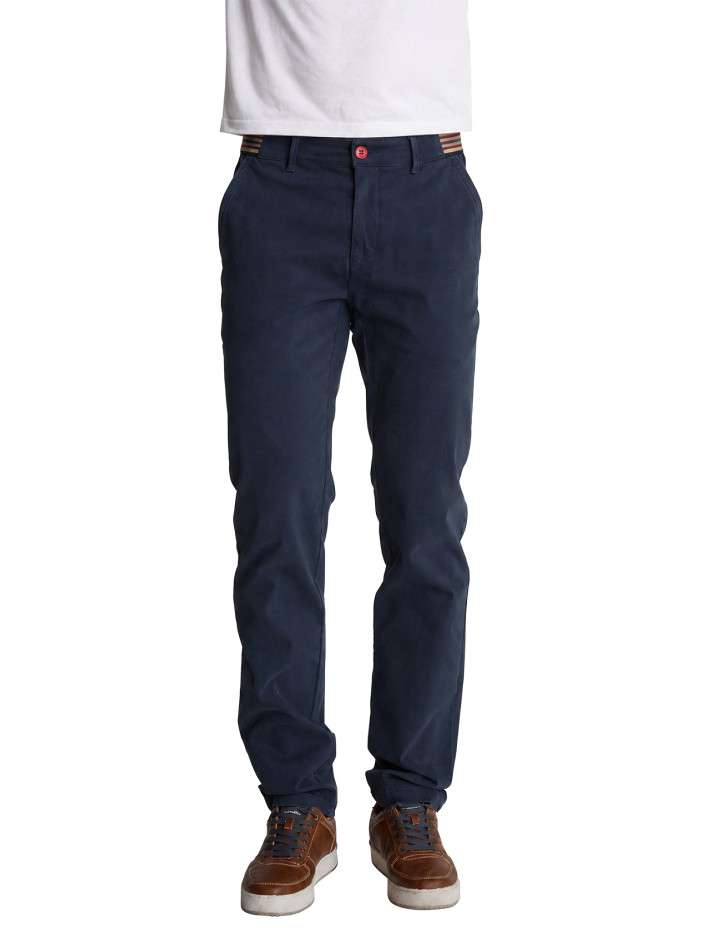 Pantalon chino bleu marine...