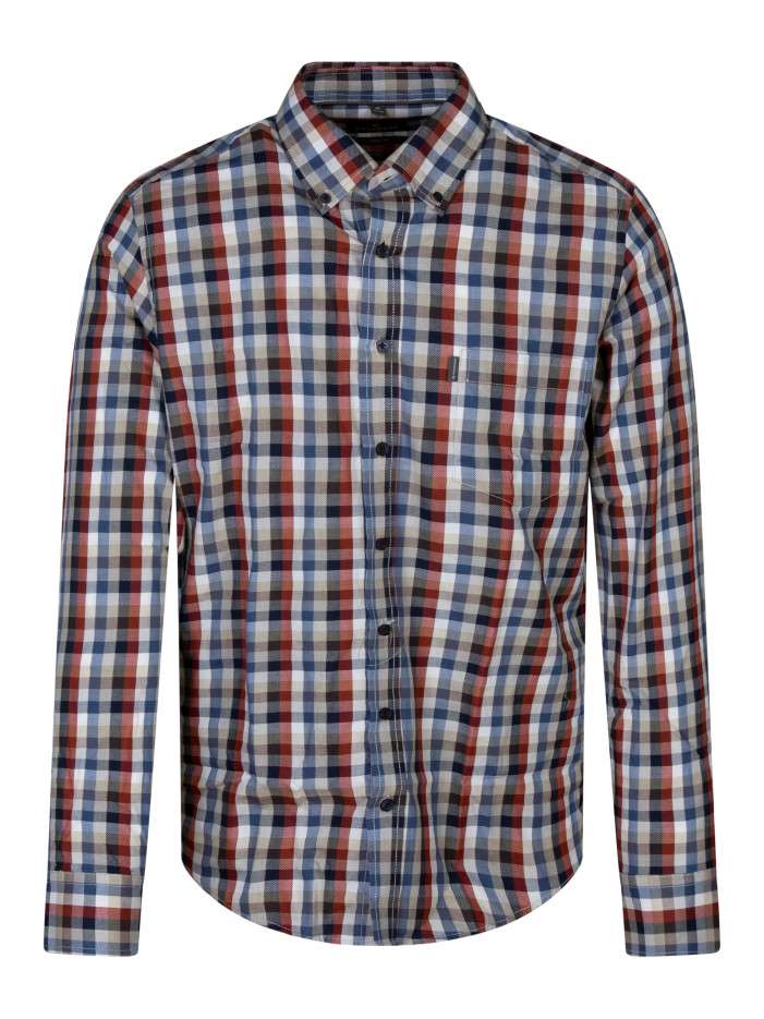 Chemise à carreaux en coton...