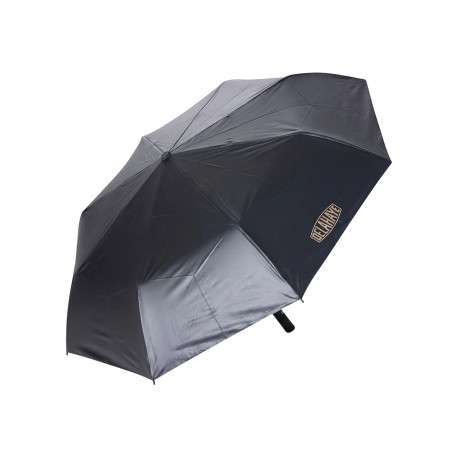 Parapluie pliable bicolore à imprimé automobile rétro et doublure noire