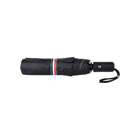 Parapluie pliable bicolore à imprimé automobile rétro et doublure noire - Image 4