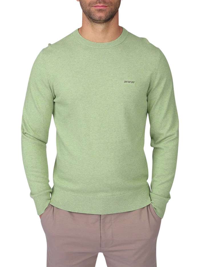 Pull en coton vert à coupe...