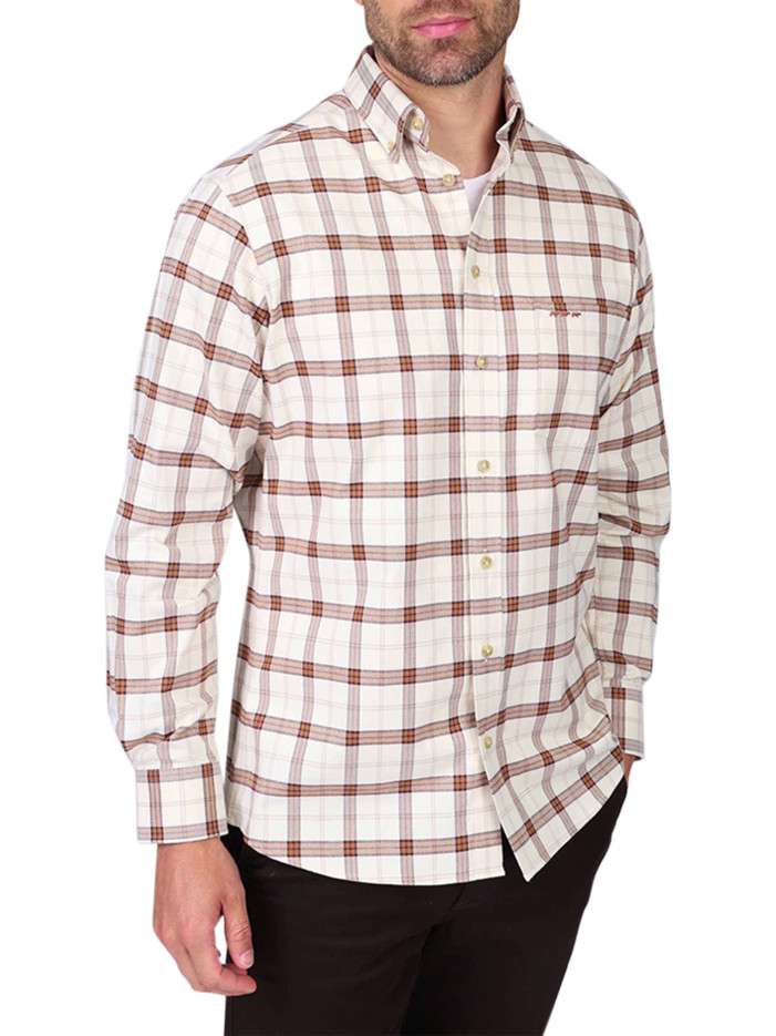 Chemise en coton écrue à...