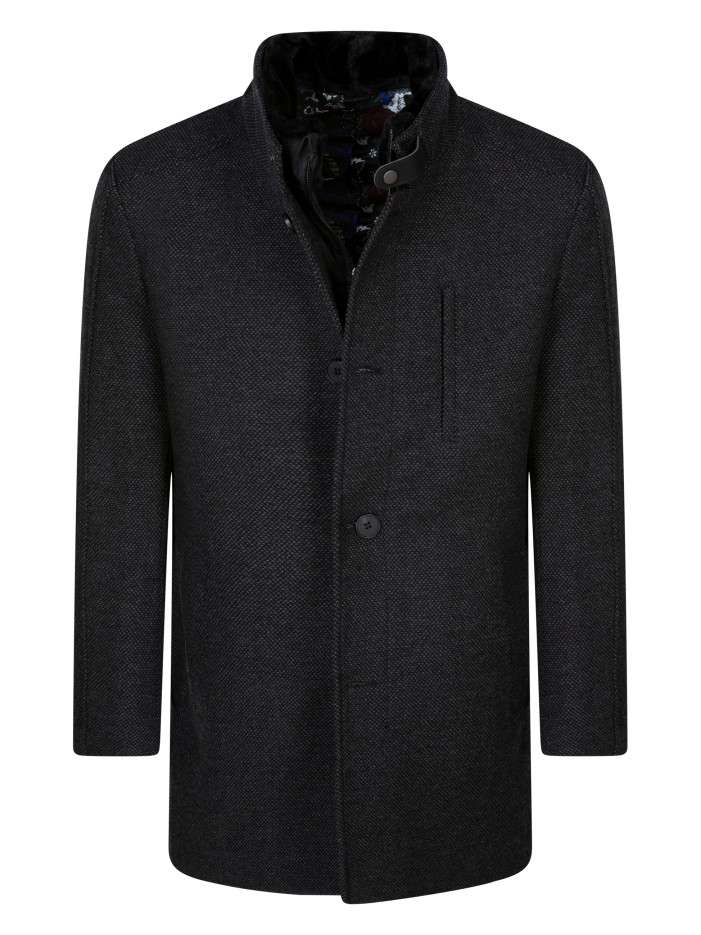 Manteau anthracite à coupe...