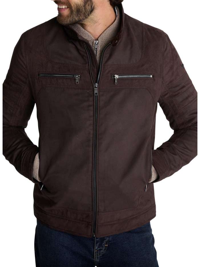 Blouson moka en suédine...