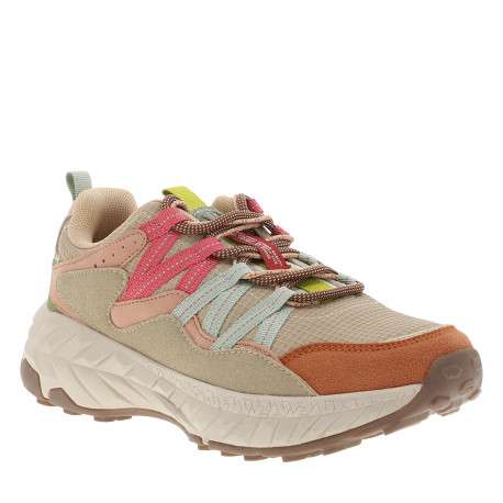 Baskets running Dom multicolores à talon plat pourvues de lacets - Image 2