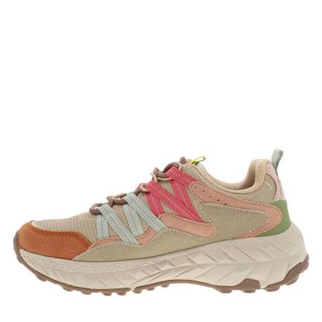 Baskets running Dom multicolores à talon plat pourvues de lacets - Image 3