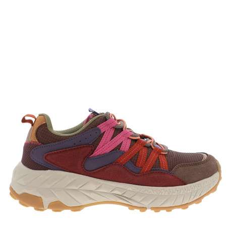 Baskets running Dom multicolores à talon plat pourvues de lacets
