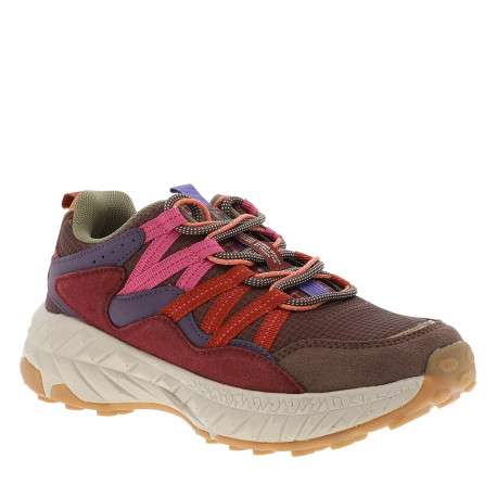 Baskets running Dom multicolores à talon plat pourvues de lacets - Image 2