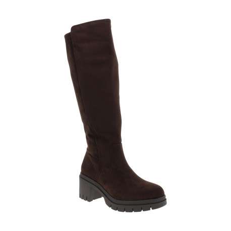 Bottes marron à talon décroché moyen pourvues d'une fermeture zippée - Image 2