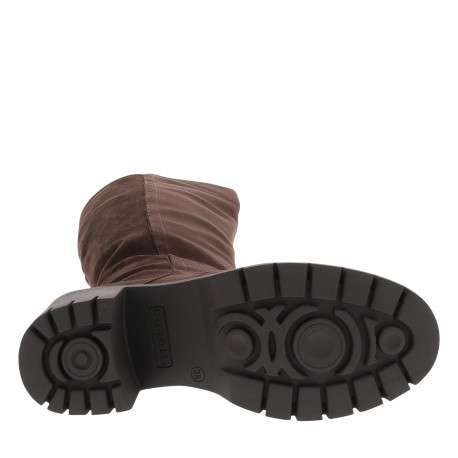 Bottes marron à talon décroché moyen pourvues d'une fermeture zippée - Image 6