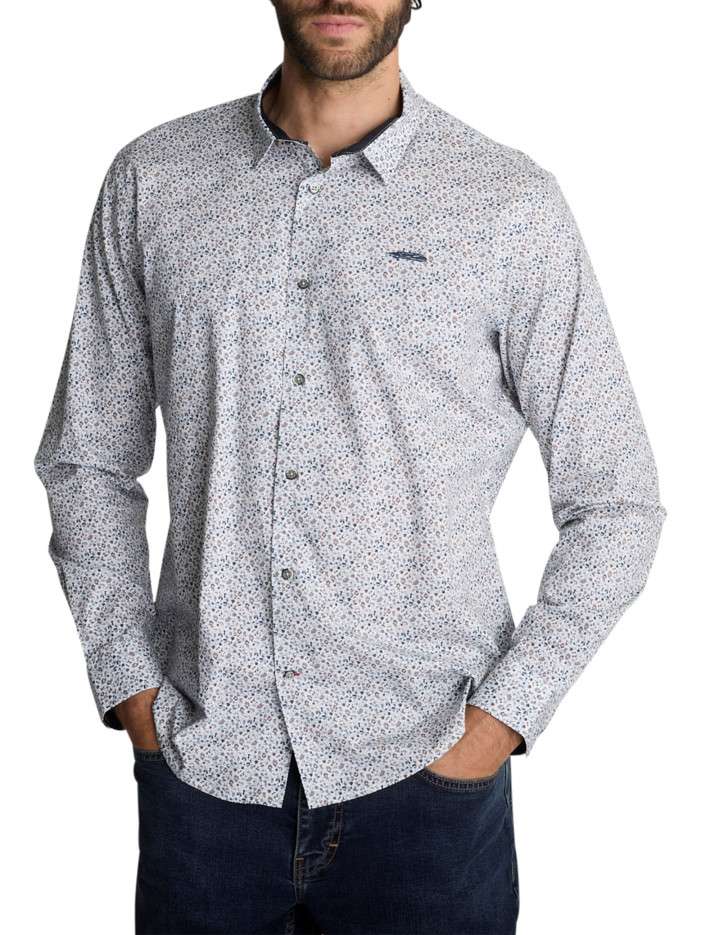Chemise blanche en coton à...