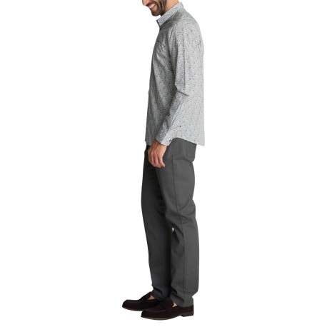 Chemise en coton à micro-imprimé floral multicolore dotée d'une coupe droite - Image 6