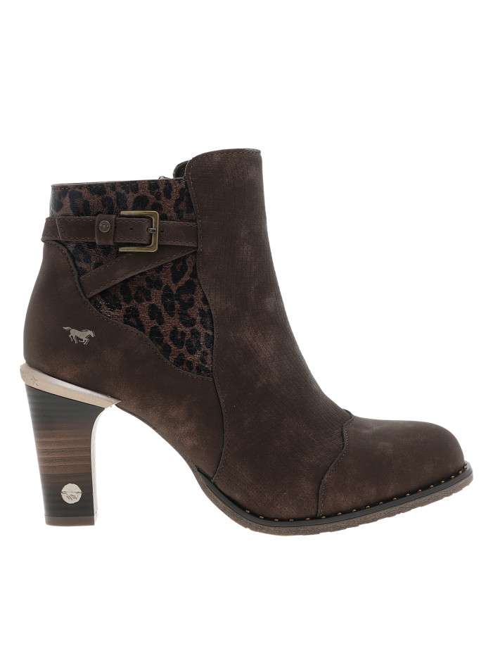 Bottines marron à talon...