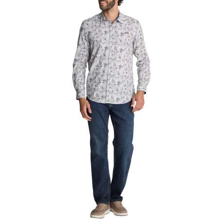 Chemise en coton multicolore à motifs floraux pourvue d'une coupe droite - Image 4