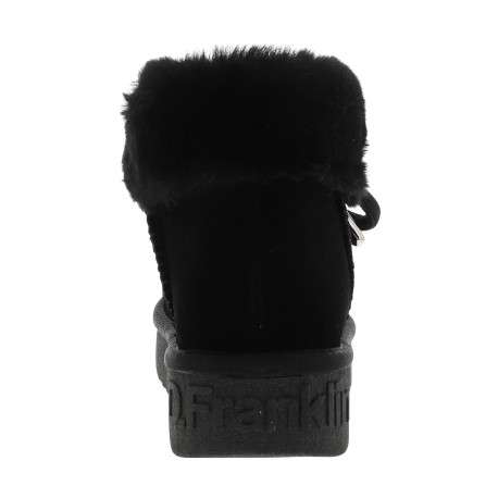 Boots montantes 375 Nordic en cuir nubuck noir à talon compensé bas - Image 4
