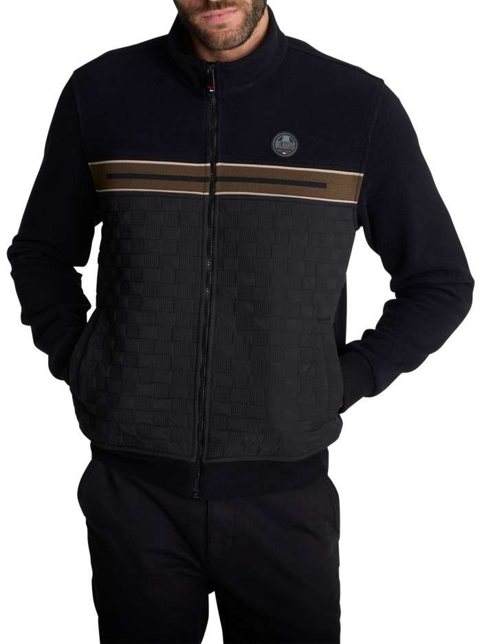 Veste zippée noire à buste...