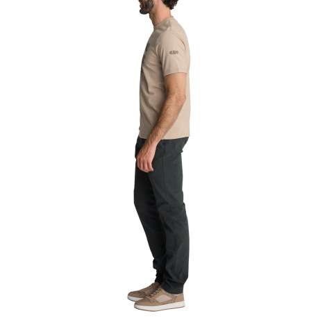 T-shirt à col rond écru et sérigraphie automobile rétro sur la poitrine - Image 6